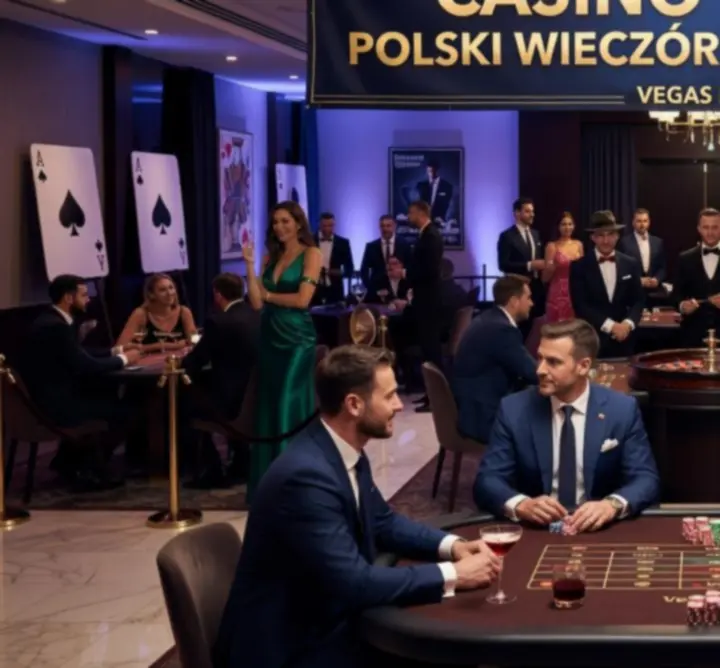 Stylizowany event firmowy w klimacie kasyna